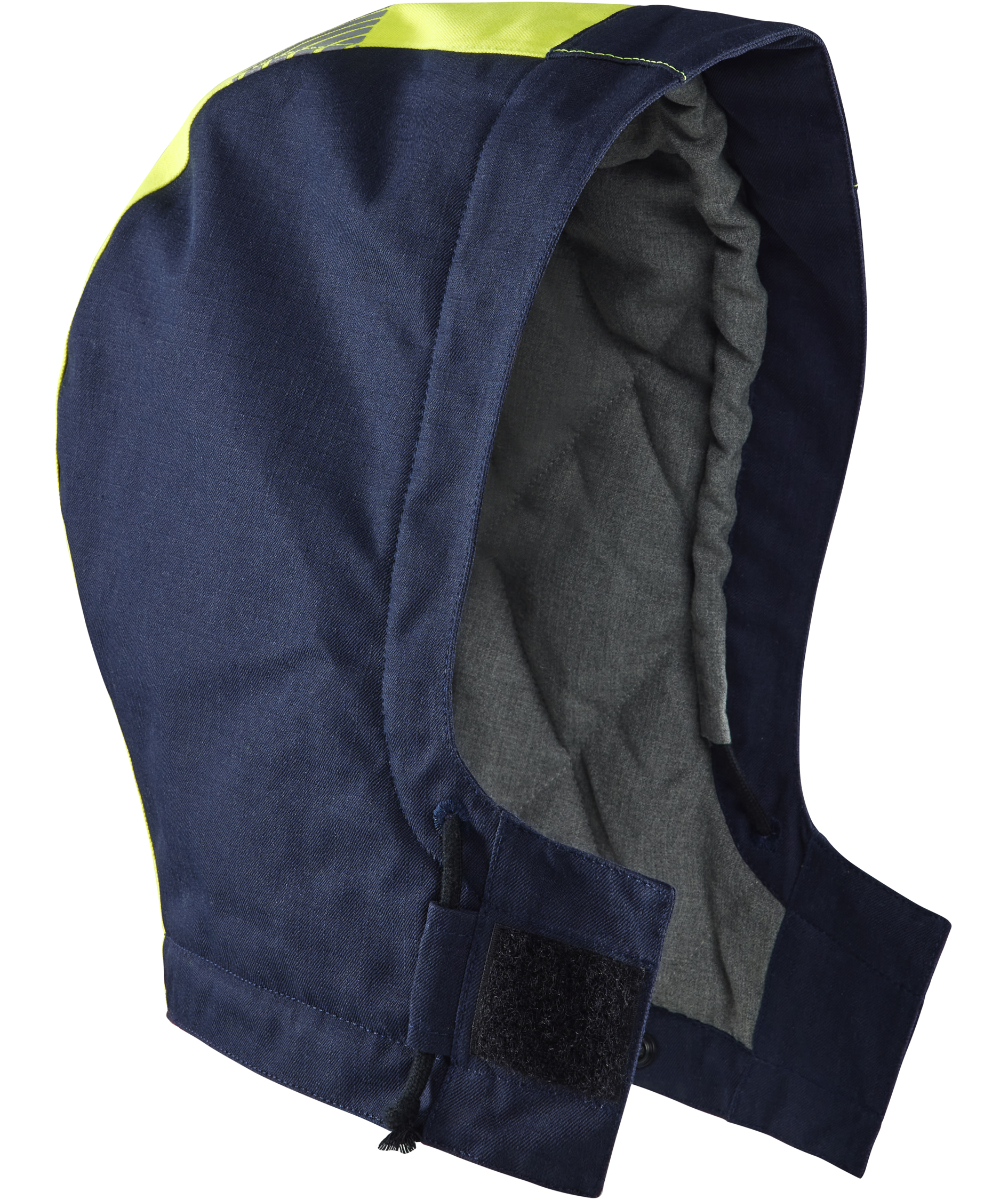 Bl&aring;kl&auml;der Multinorm lined hood, Marine/Hi-Vis yellow
