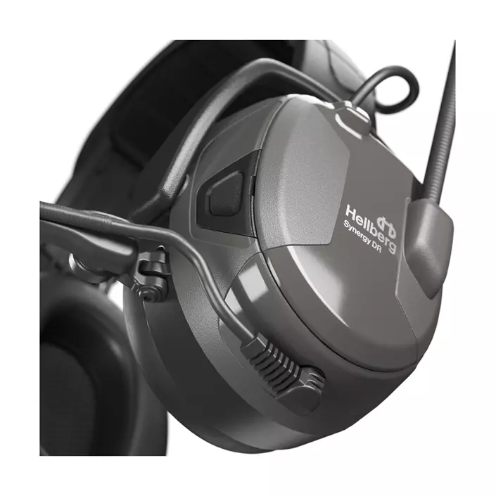 Hellberg Synergy DR hörselkåpor med Bluetooth, Grå/Svart, Grå/Svart, large image number 4