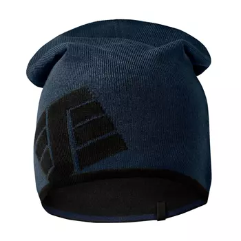 Snickers reversible knitted beanie, Marine Blue/Black
