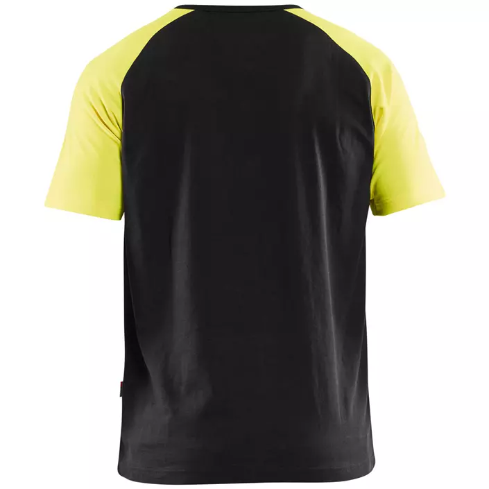 Blåkläder T-shirt, Sort/Hi-Vis Gul, large image number 1