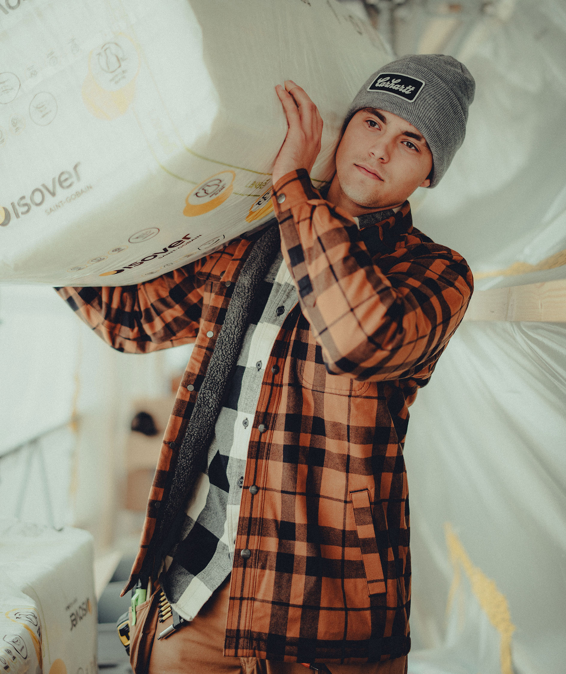 Carhartt beanie, Heather Grey