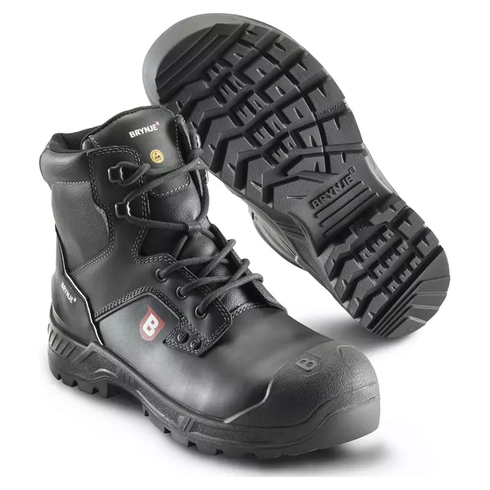 2:a sortering Brynje B-dry Outdoor Low Boot skyddskängor S3, Svart, large image number 0