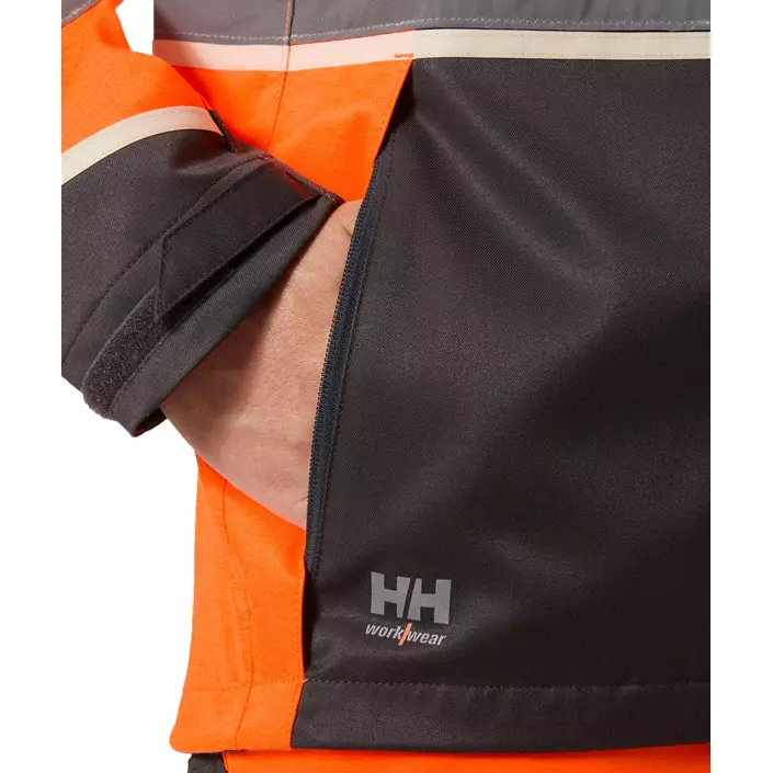 Helly Hansen UC-ME arbetsjacka, Varsel Orange/Ebony, large image number 6