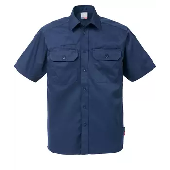 Kansas kortärmad arbetsskjorta, Mörk Marinblå