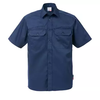 Kansas kortärmad arbetsskjorta, Mörk Marinblå
