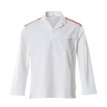 Mascot Food & Care HACCP-approved smock, White/Signalred