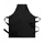 Segers 4078 bib apron with pocket, Black, Black, swatch