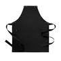 Segers 4078 bib apron with pocket, Black