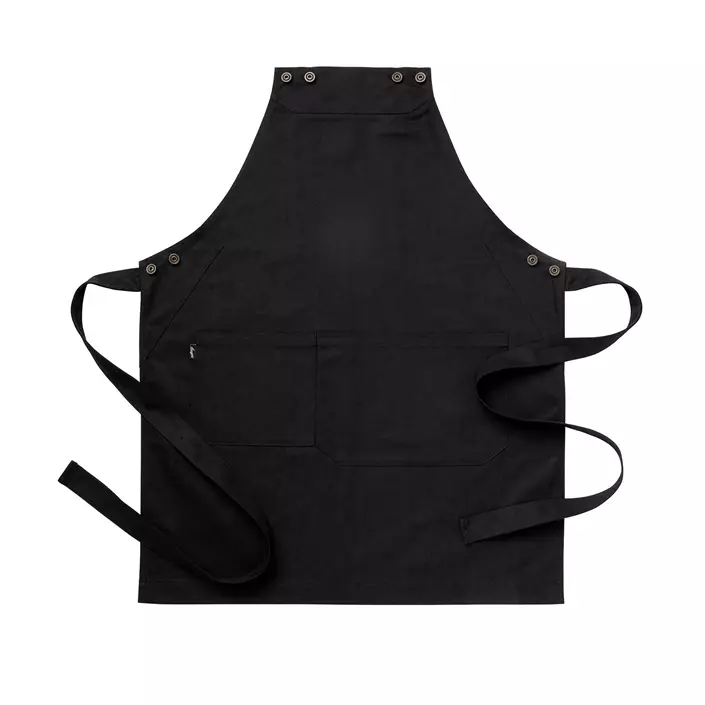 Segers bib apron with pocket, Black, Black, large image number 0