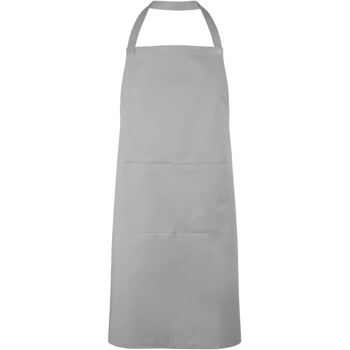 ID bib apron with pocket, Grey, Grey, large image number 0