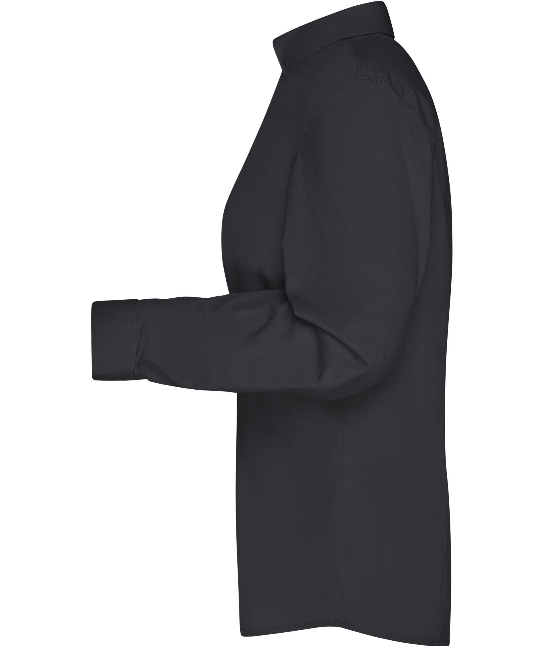 James & Nicholson modern fit dameskjorte, Sort, large image number 3