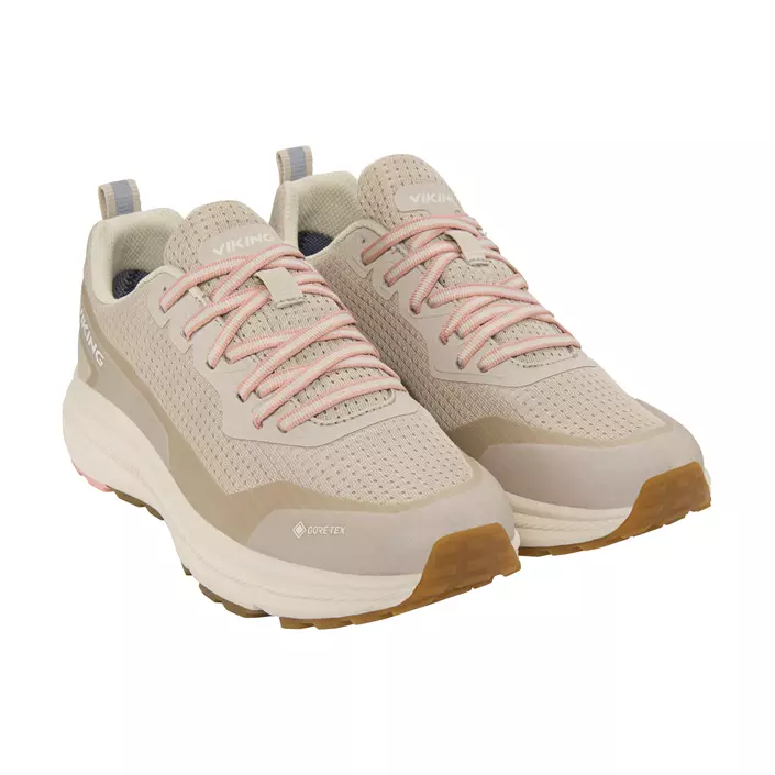 Viking Motion Low GTX dame sneakers, Linen/light pink, large image number 1