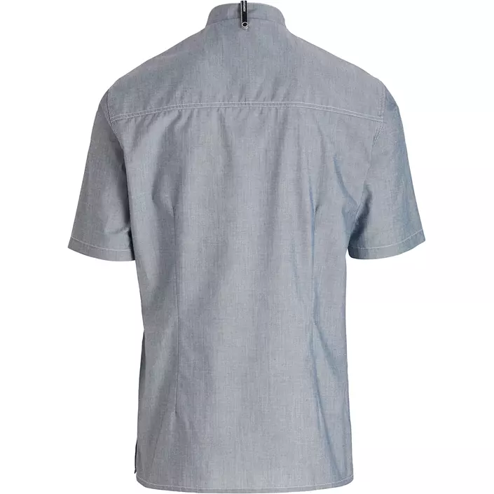 Kentaur modern fit kortärmad kock/serviceskjorta, Chambray Grå, large image number 2