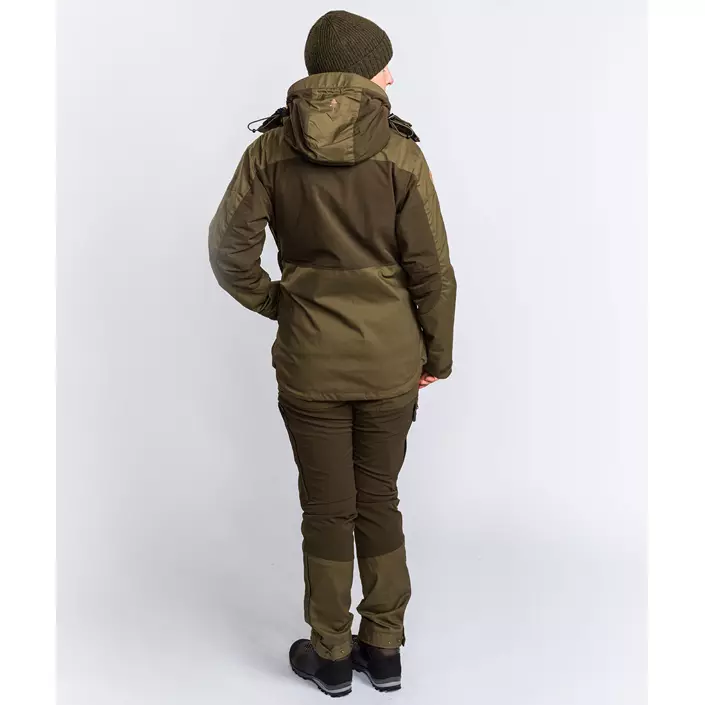 Pinewood Finnveden Hybrid Extreme damebukser, Dark Olive/Hunting Olive, large image number 5