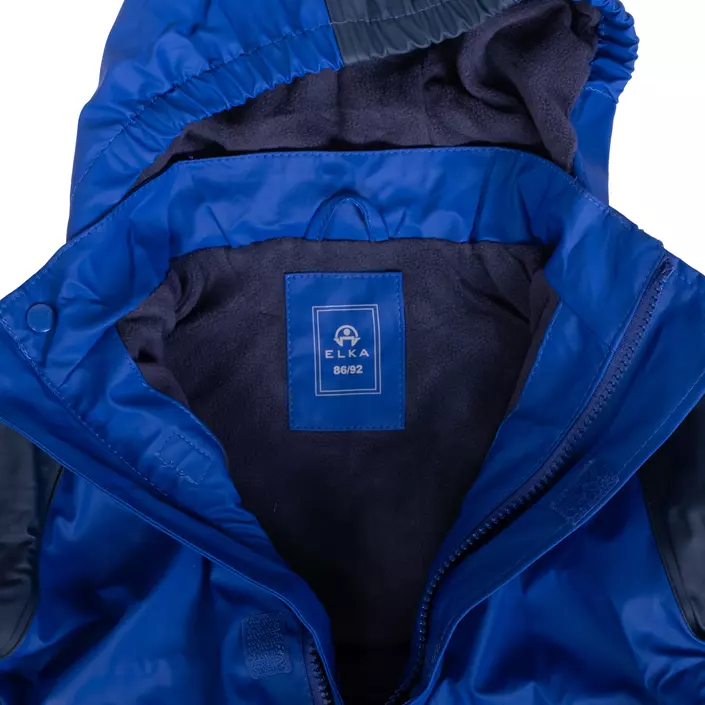Elka Regenanzug mit Fleecefutter für Kinder, Navy/Blue, large image number 4