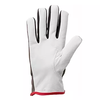 Kramp 3.011 cut protection gloves Cut B, White/Grey