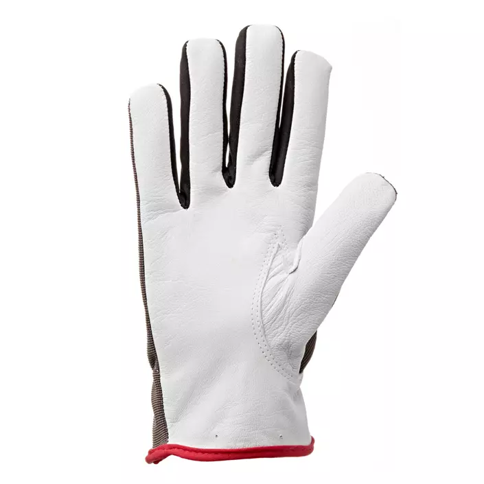 Kramp 3.011 cut protection gloves Cut B, White/Grey, large image number 1