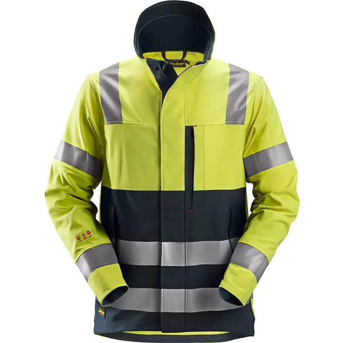 Snickers ProtecWork jacket, Hi-vis Yellow/Marine, large image number 0