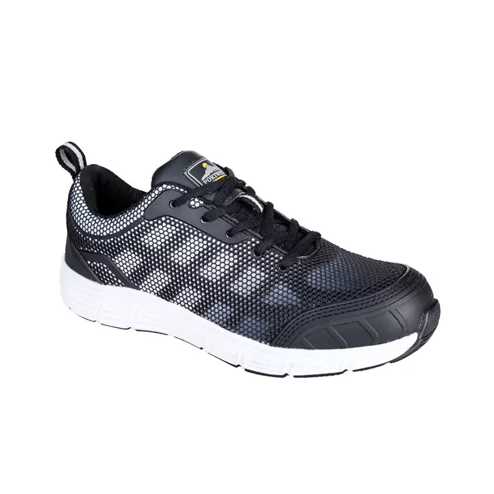 Portwest Steelite Tove Trainer safety shoes S1P, Black/White, large image number 0