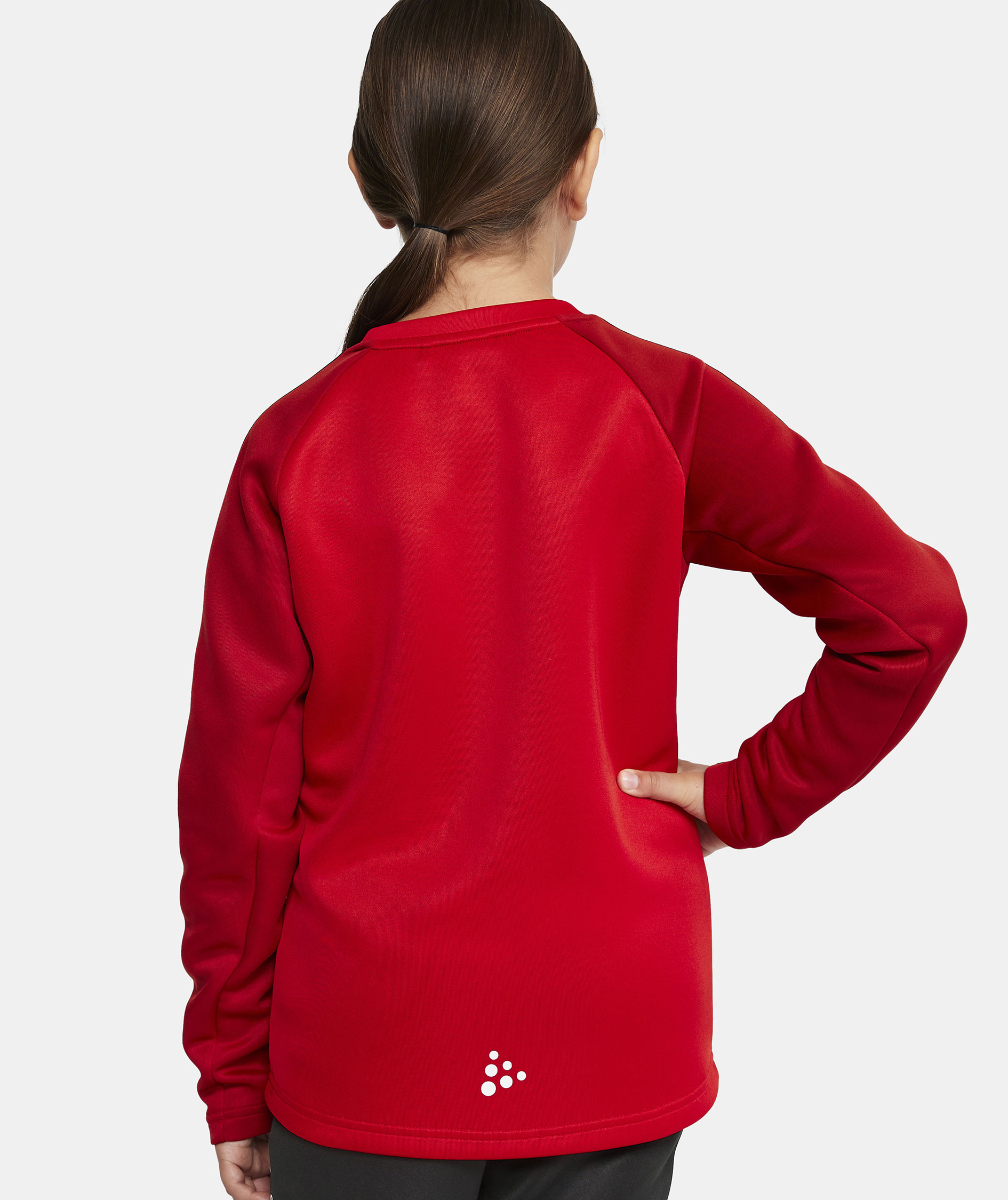 Craft Squad 2.0 treningsgenser for barn, Bright Red-Express, large image number 6