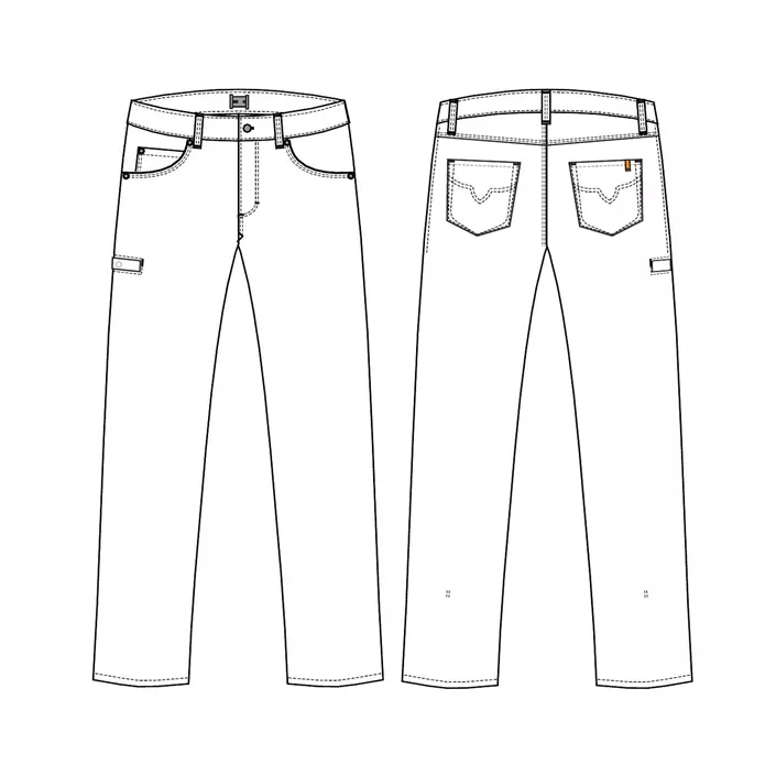 Kentaur women’s low-waisted jeans, Dark Rock, large image number 4