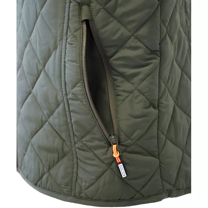 Ocean vattert vest, Oliven, large image number 3