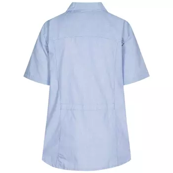 Kentaur kortermet dameskjorte, Blå/Hvit Stripete