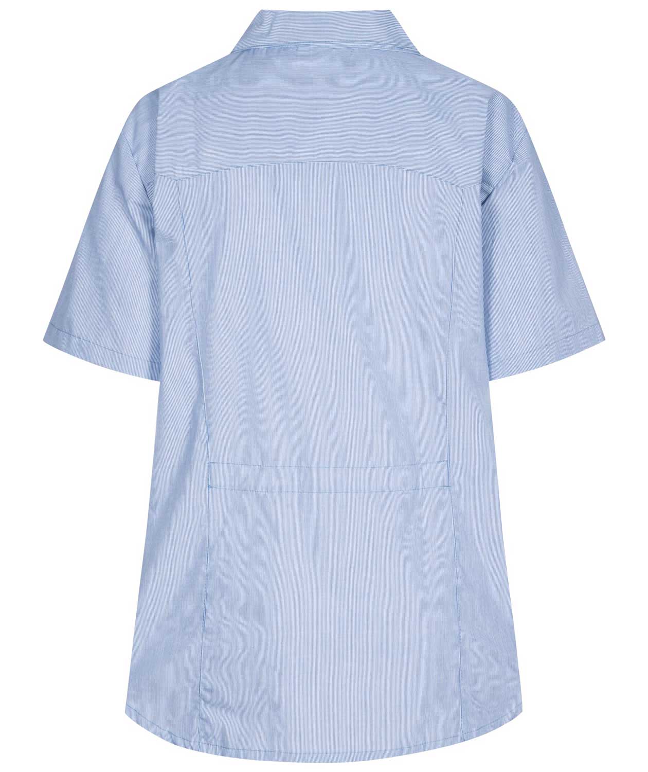 Kentaur women's short-sleeved shirt, Blue/White Stripes