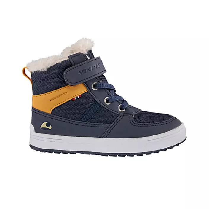 Viking Lucas WP winter boots for kids, Navy/Honey, large image number 0
