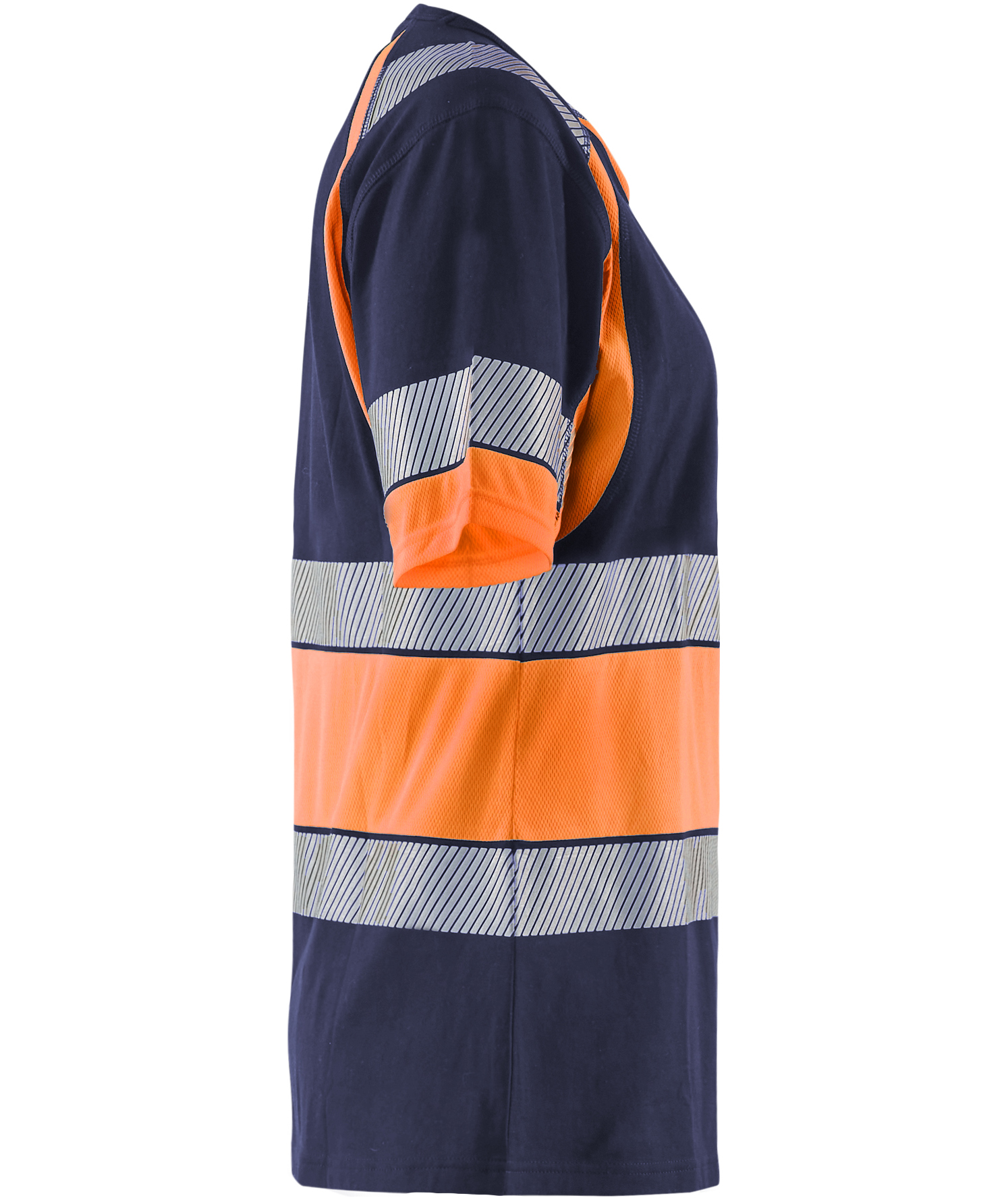 Bl&aring;kl&auml;der women's T-shirt, Marine/Hi-Vis Orange, large image number 3