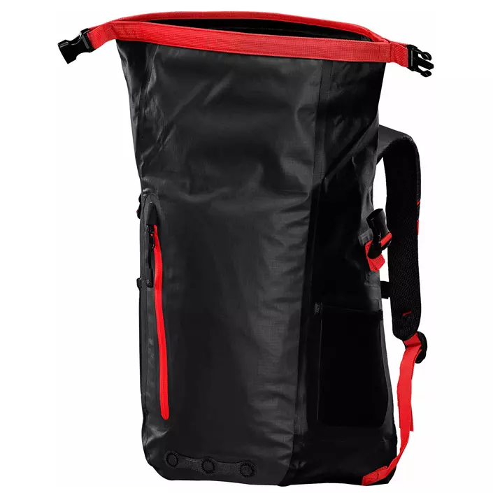 Stormtech Rainer waterproof backpack 25L, Black/Red, Black/Red, large image number 1