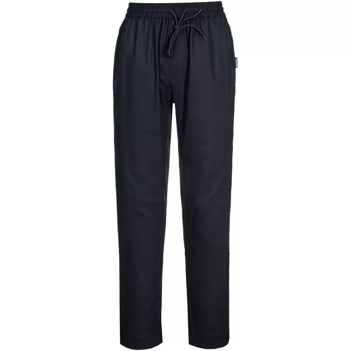 Portwest C076 MeshAir chef trousers, 100% cotton, Black, large image number 0