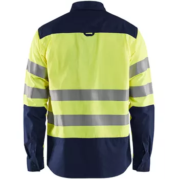 Blåkläder arbeidsskjorte, Hi-vis gul/marineblå