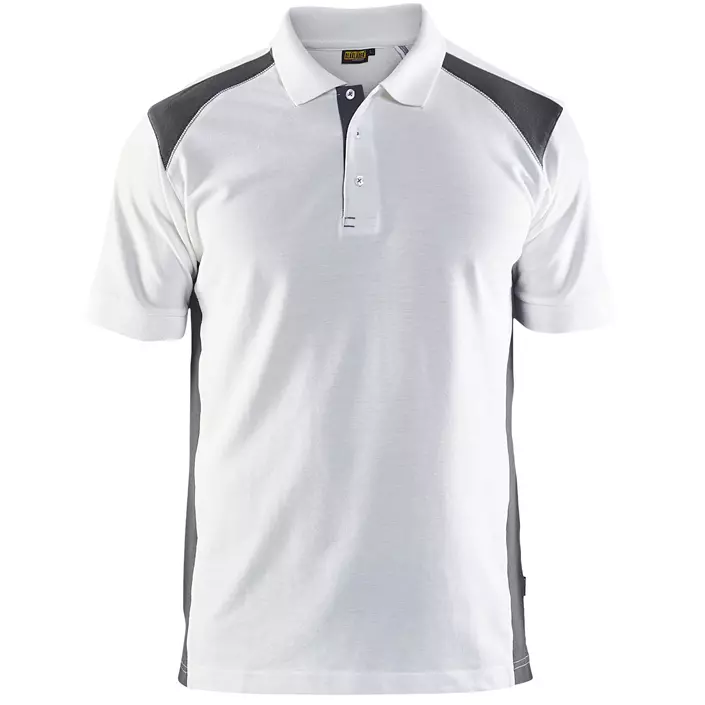 Blåkläder Polo T-skjorte, Hvit/mørk grå, large image number 0