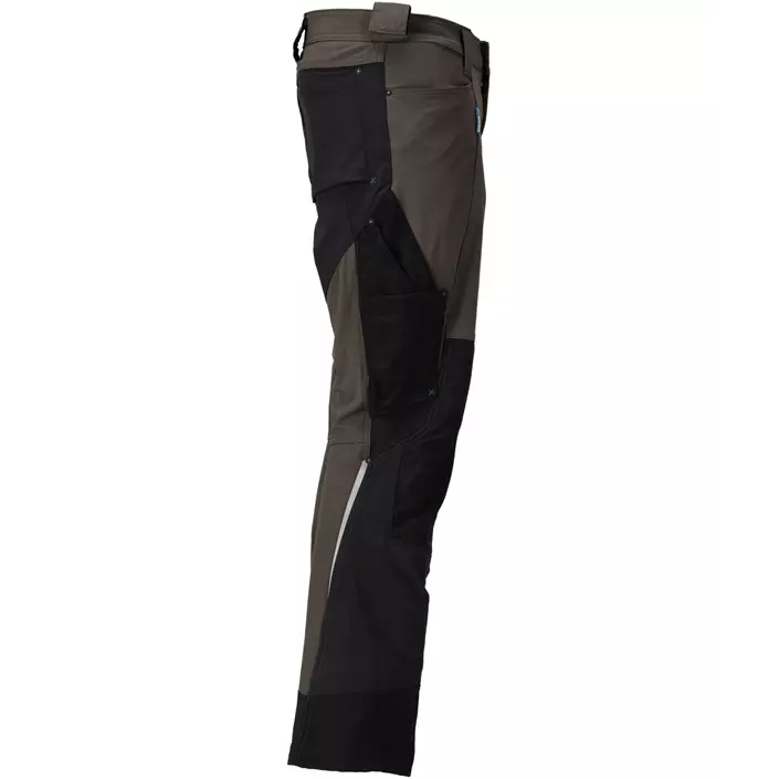 Mascot Advanced work trousers full stretch, Dark Anthracite/Black, large image number 2