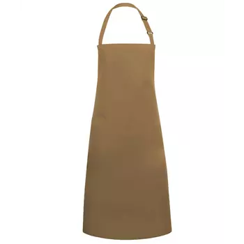 Karlowsky Basic bib apron, Camel