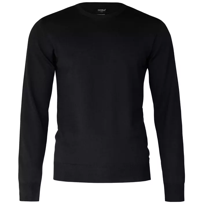 Nimbus Beaufort stickad tröja med merinoull, Svart, large image number 0