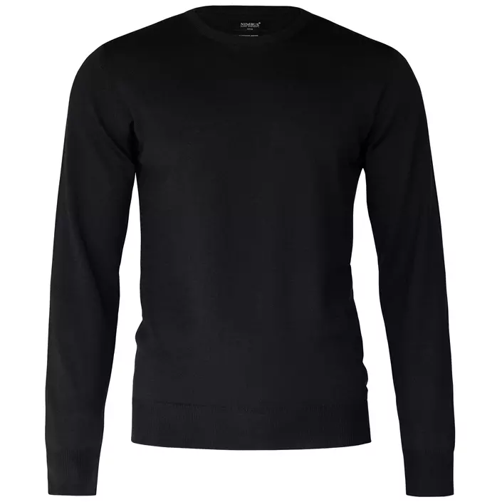 Nimbus Beaufort stickad tröja med merinoull, Svart, large image number 0