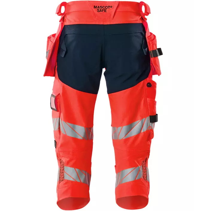 Mascot Accelerate Safe craftsman knee pants full stretch, Hi-Vis Red/Dark Marine, large image number 1