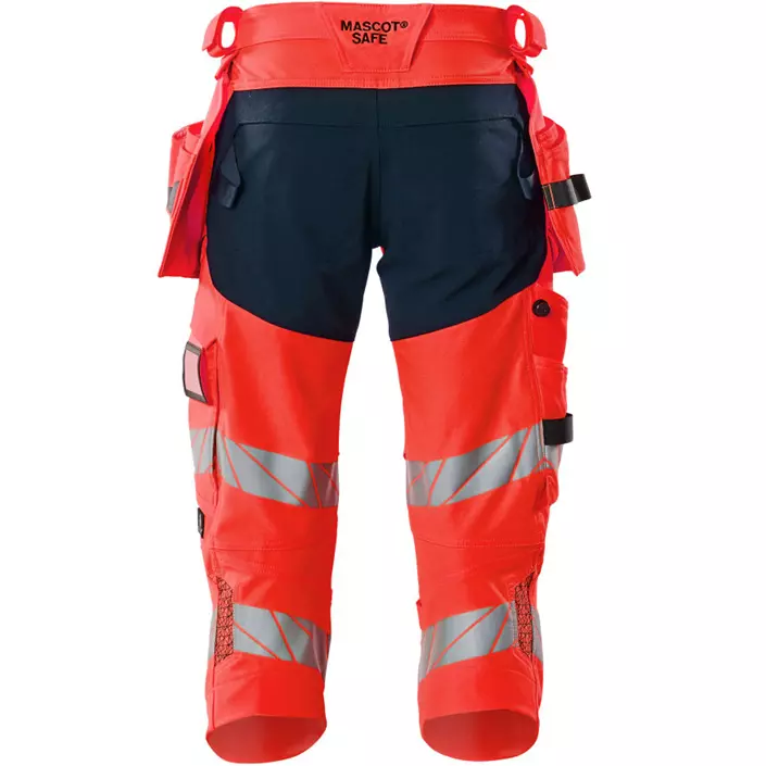 Mascot Accelerate Safe craftsman knee pants full stretch, Hi-Vis Red/Dark Marine, large image number 1