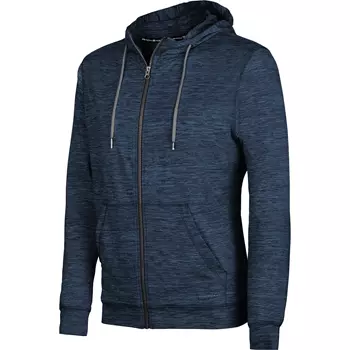 Pitch Stone Cooldry hoodie med lynlås, Navy melange