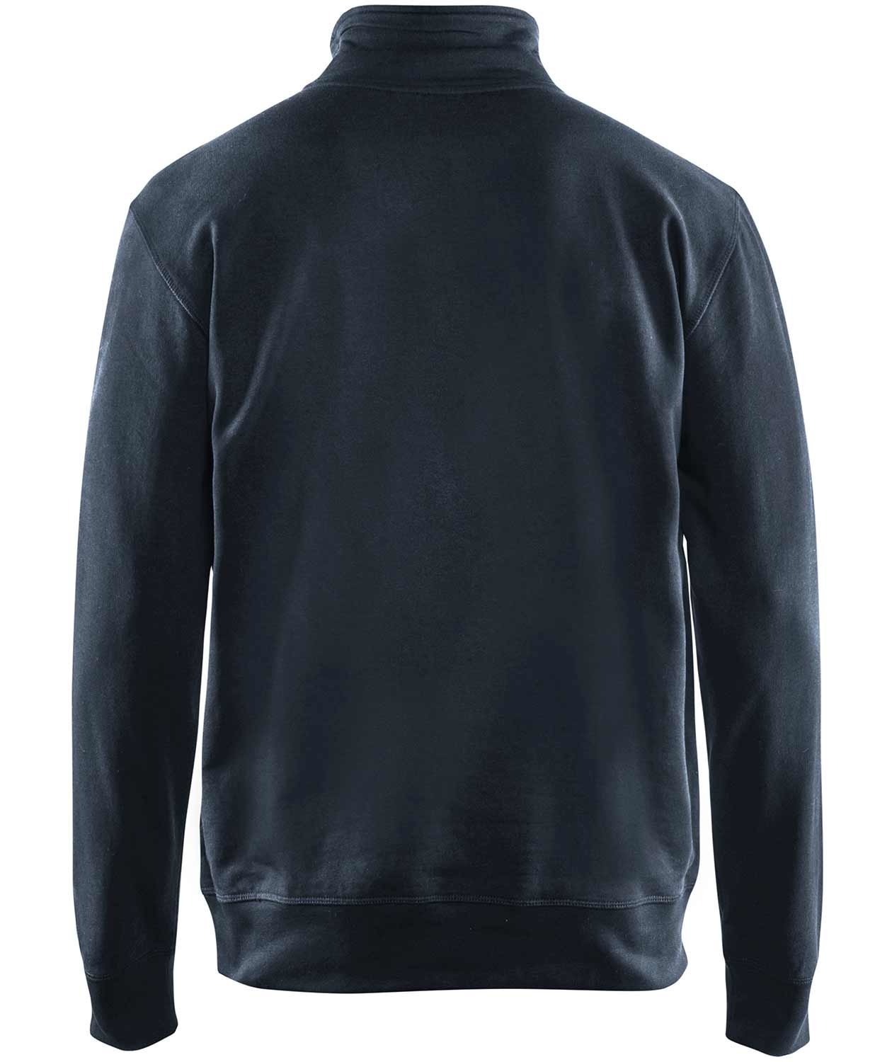 Bl&aring;kl&auml;der sweatshirt with halfzip, Dark Marine Blue