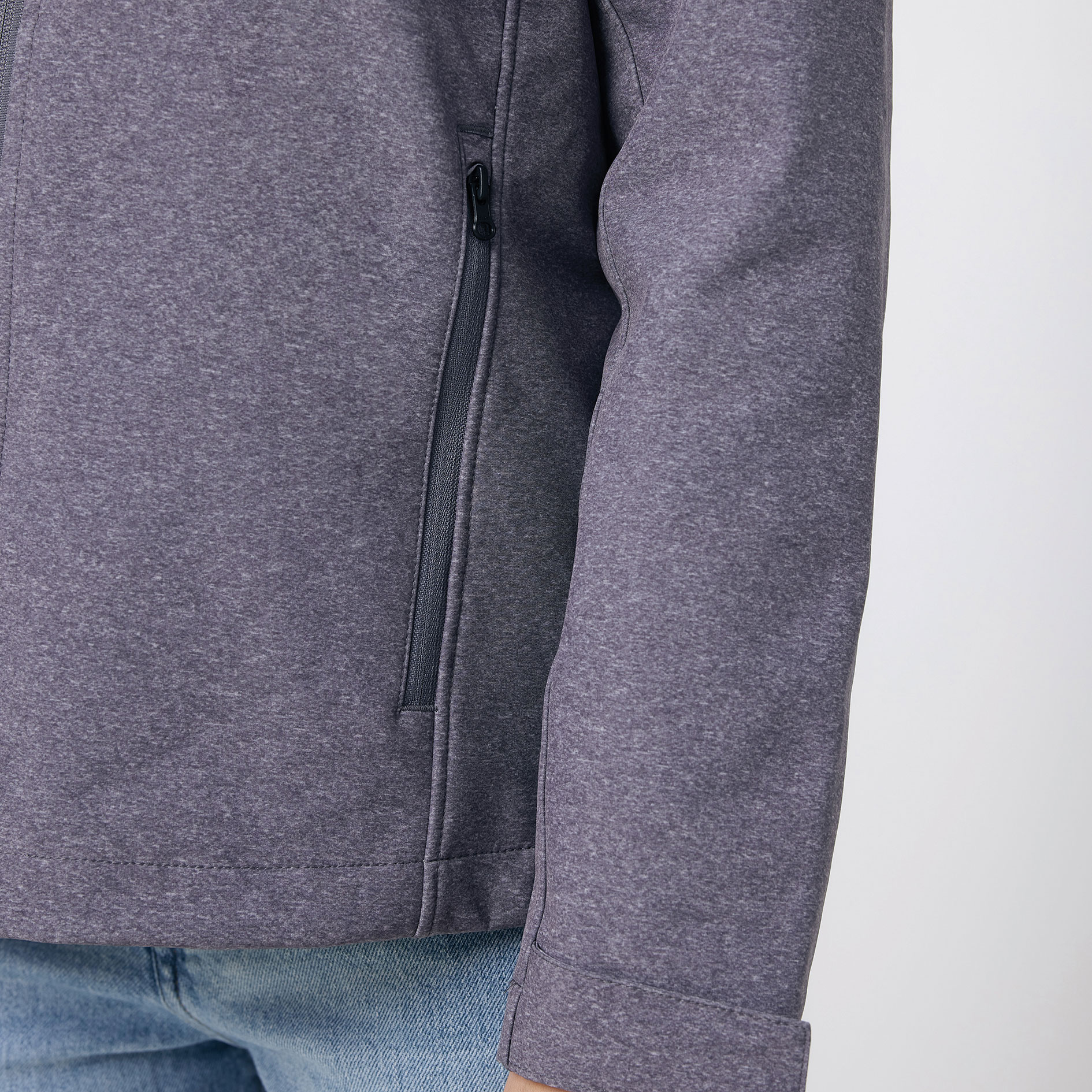 Iqoniq Makalu softshelljacka, Vulcano Heather Grey, large image number 6