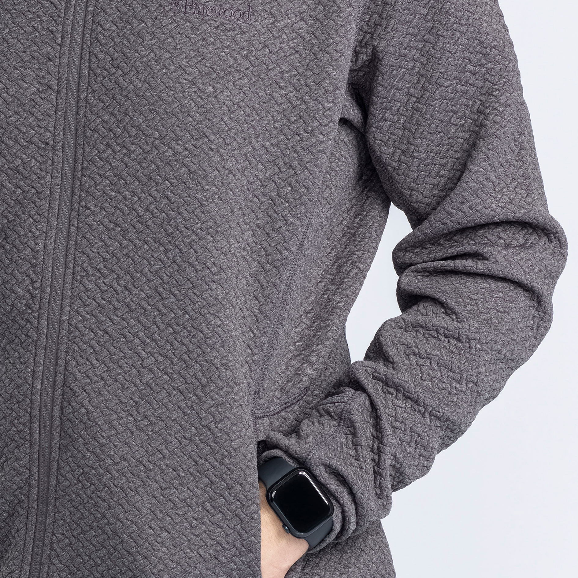 Pinewood Everyday Travel h&aelig;ttetr&oslash;je med lyn, Grey melange , large image number 4