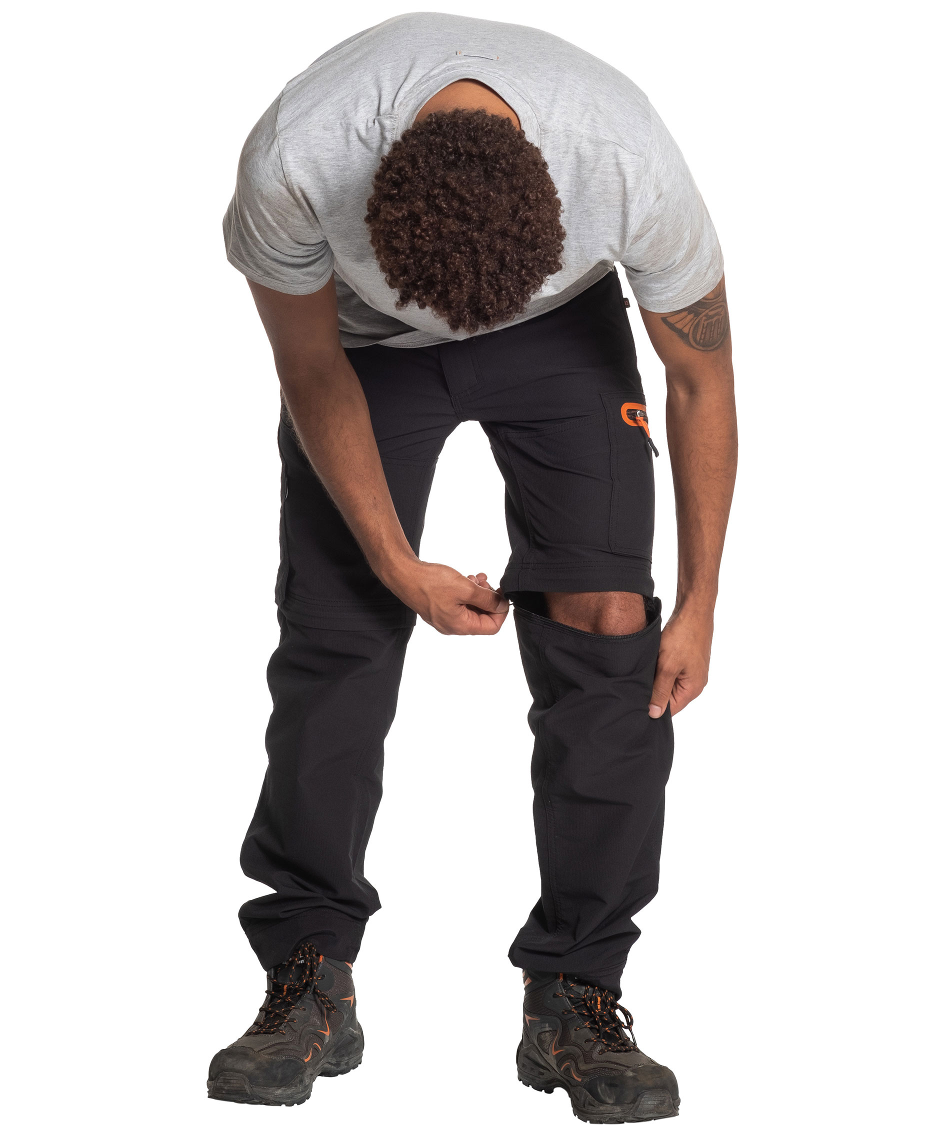 HEROCK Tornado Zip-off service trousers, Black, large image number 2