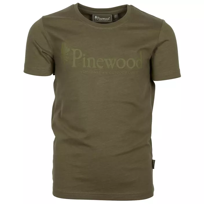 Pinewood Outdoor Life T-shirt til børn, Jagt oliven, large image number 0