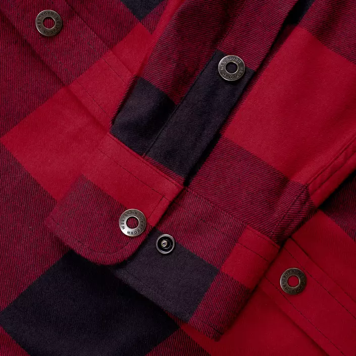 Westborn flannel shirt, Dark Red/Black, large image number 5