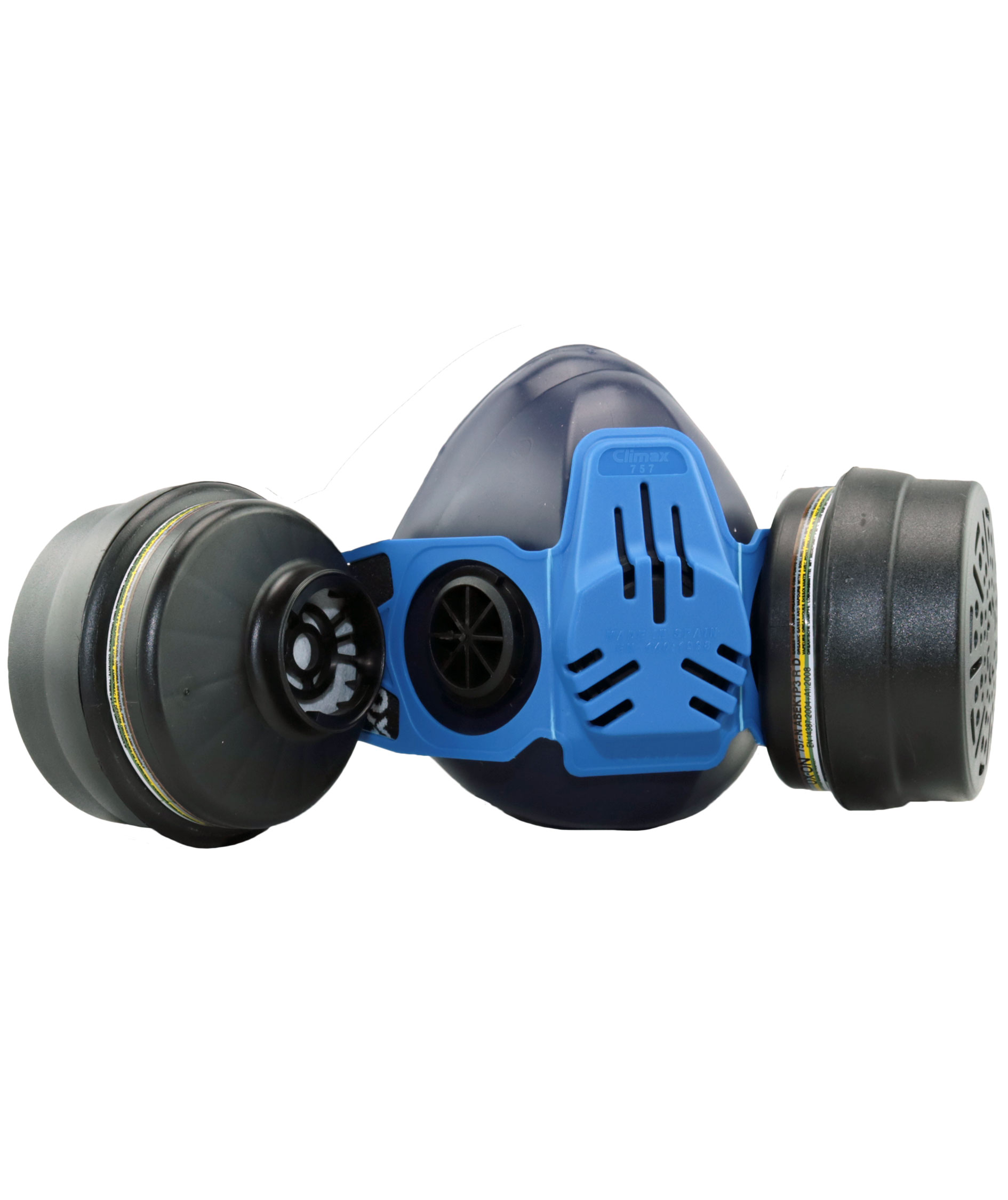 OX-ON half mask chemical comfort ABEK1P3D, Blue, Blue, large image number 2