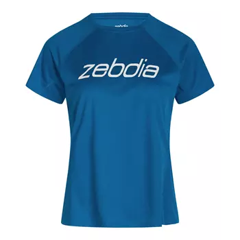 Zebdia sports logo T-shirt dam, Cobalt