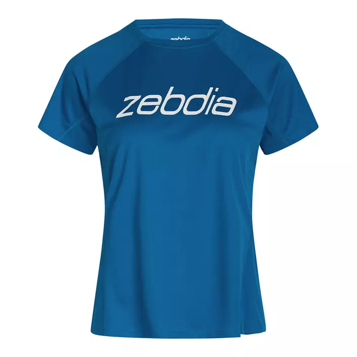 Zebdia women´s logo sports T-shirt, Cobalt, large image number 0